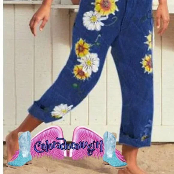 LADIES SUNFLOWER OVER ALLS BRAND NEW COTTON/POLYESTER VERY SOFT AND COMFY MA - Picture 2 of 14